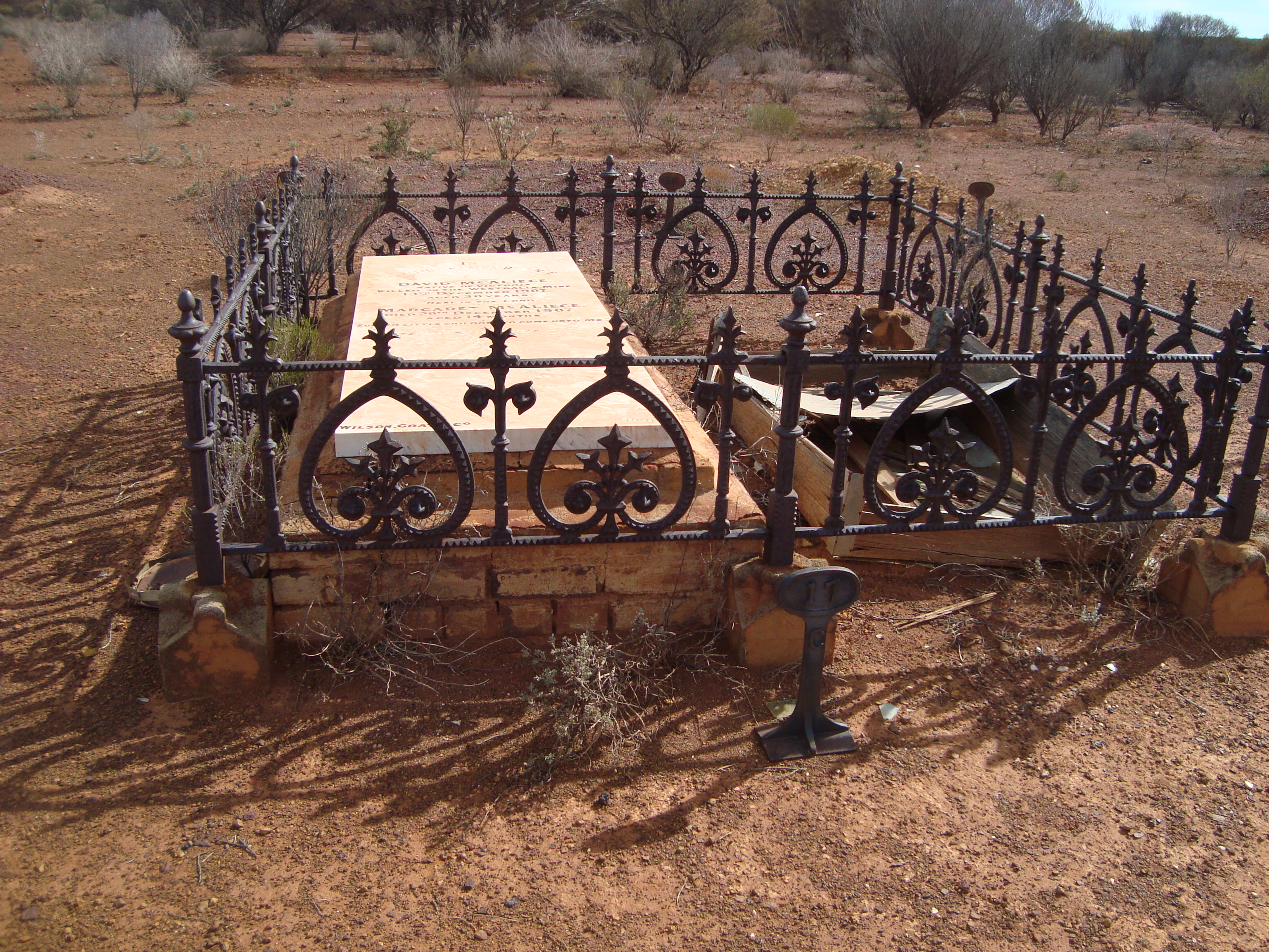 This is a photograph of the grave of Ivy Mary Grace BARLOW at Mt Morgans
