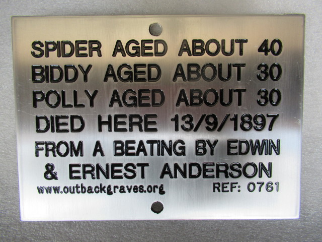 This is an image of plaque number 0761 for SPIDER, BIDDY and POLLY at BEN DHU