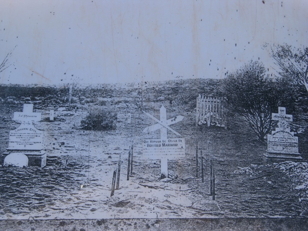 This is a photo of Some gravestones Lake Raeside/Malcolm early days