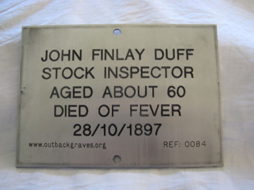 REF 0084 JOHN F DUFF Argyle Station