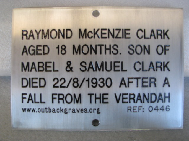 REF 0446 RAYMOND McKENZIE CLARK - EMU CREEK STATION