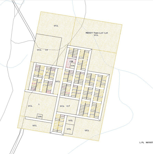 This is a copy of a map of Reedy townsite