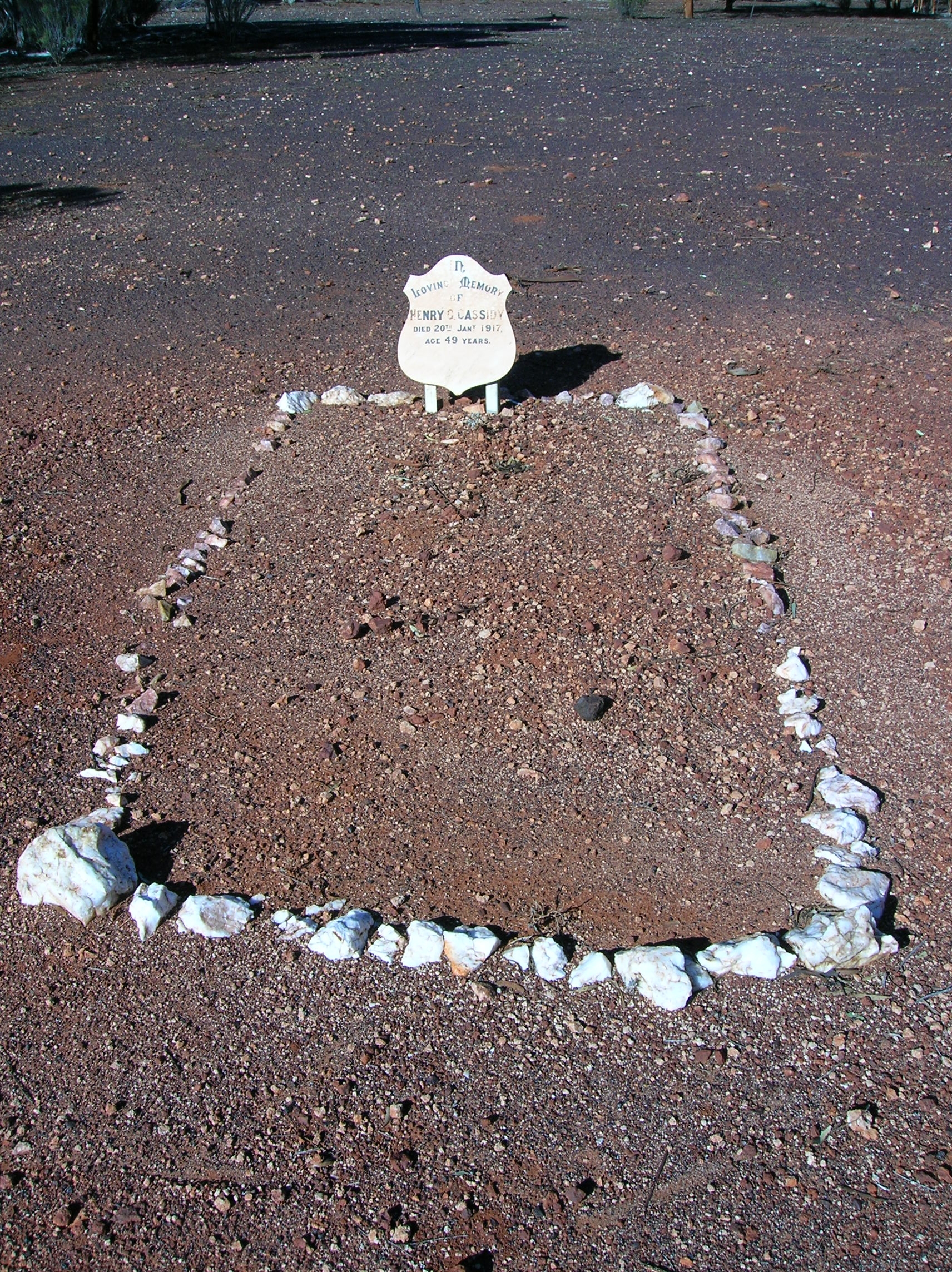 This is a photograph of the grave of Henry CASSIDY