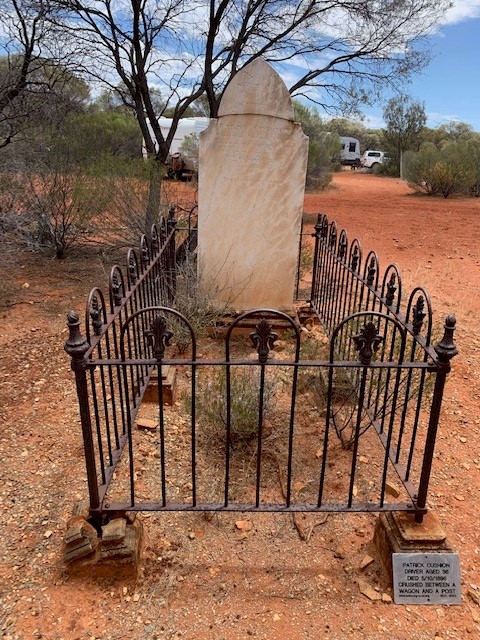 This is a photograph of the grave for Patrick CUSHION