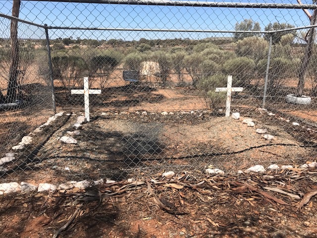 This is a photo of Goongarrie roadside graves