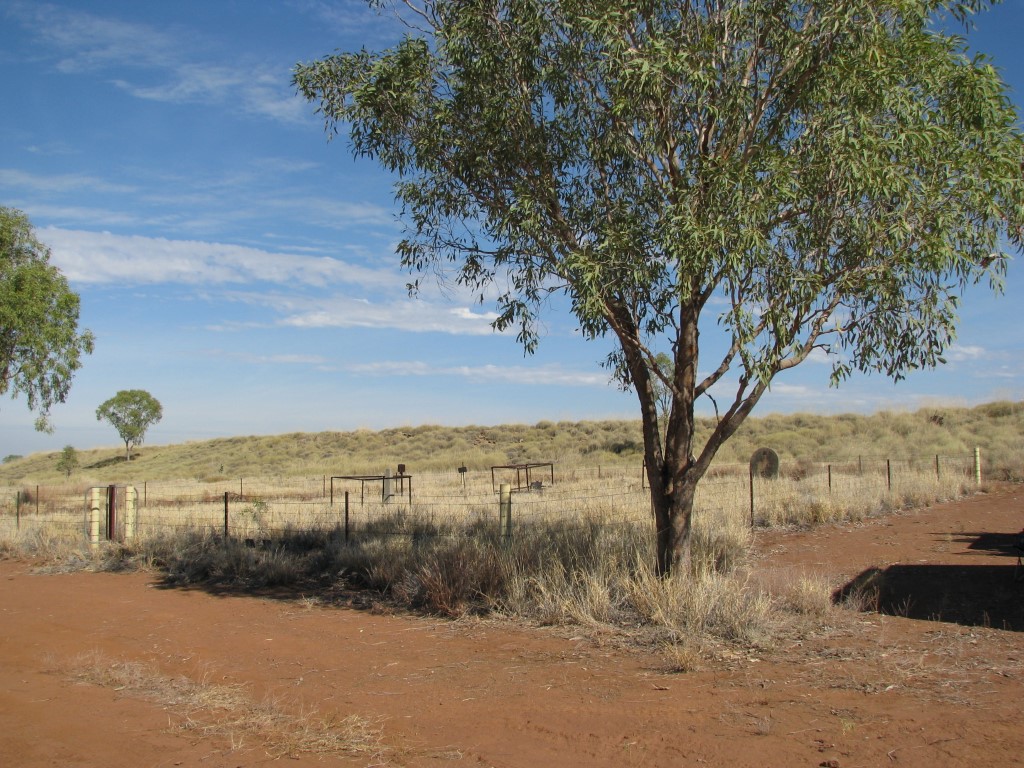 This is a photo of Old Ord River Cemetery side on
