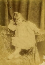 This is a photograph of Ida Bradley PILKINGTON, aged 3 years