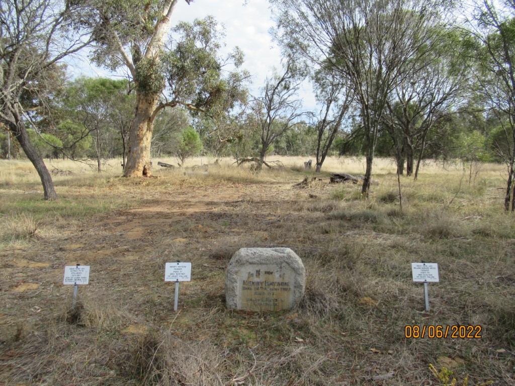 This is a photo of Popanyinning Pioneer Cemetery part off