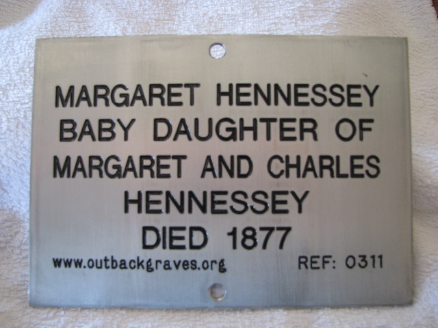 This is a photograph of plaque number 0311 for MARGARET HENNESSEY at BOLGART 