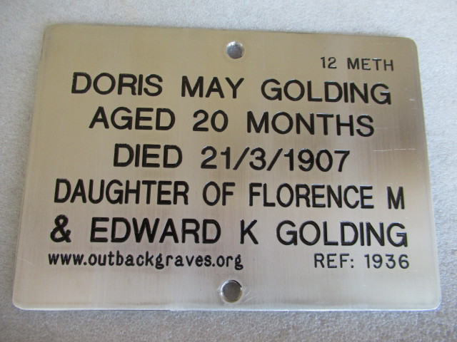 This is a photograph of plaque number 1936 for DORIS MAY GOLDING at KOOKYNIE