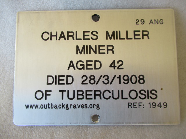 This is a photograph of plaque number 1949 for CHARLES MILLER at KOOKYNIE