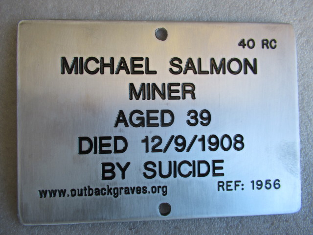 This is a photograph of plaque number 1956 for Michael SALMON at Kookynie
