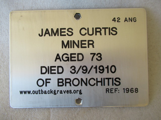 This is a photograph of plaque number 1968 for JAMES CURTIS at KOOKYNIE