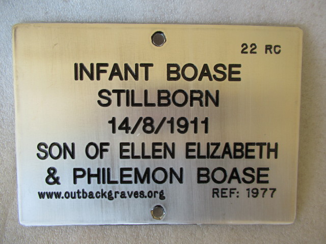 This is a photograph of plaque number 1977 for INFANT BOASE at KOOKYNIE
