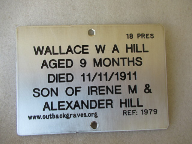 This is a photograph of plaque number 1979 for WALLACE W A HILL atKOOKYNIE