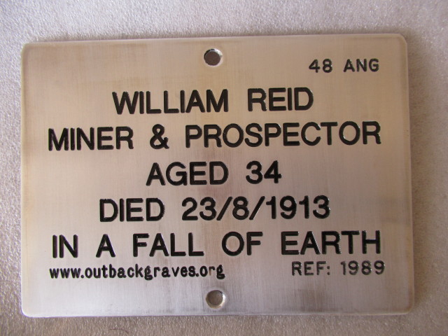This is a photograph of plaque number 1989 for WILLIAM REID at KOOKYNIE