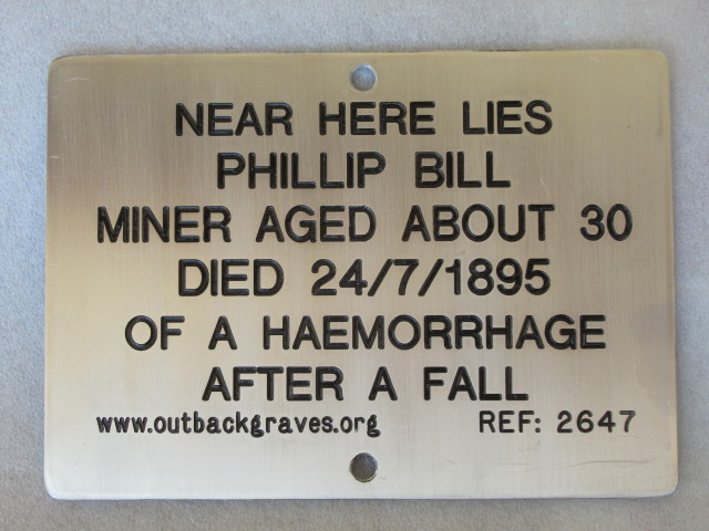 This is a photograph of plaque number 2647 for PHILLIP BILL at MENZIES