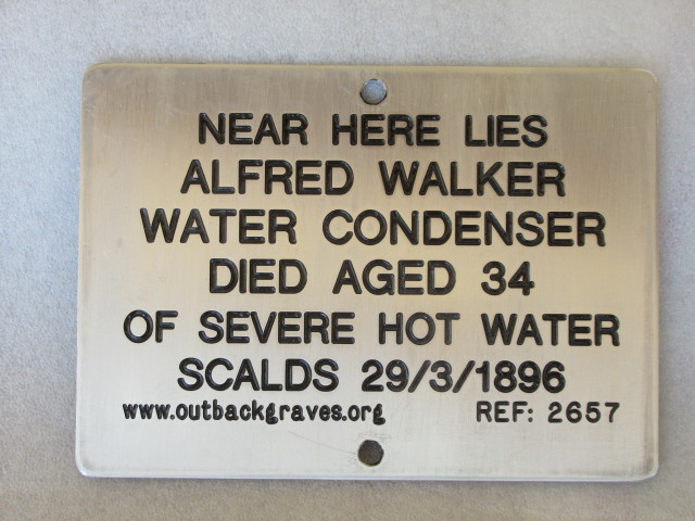 This is a photograph of plaque number 2657 for ALFRED WALKER at MENZIES