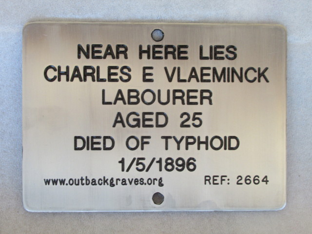 This is a photograph of plaque number 2664 for CHARLES E VLAEMINCK at MENZIES