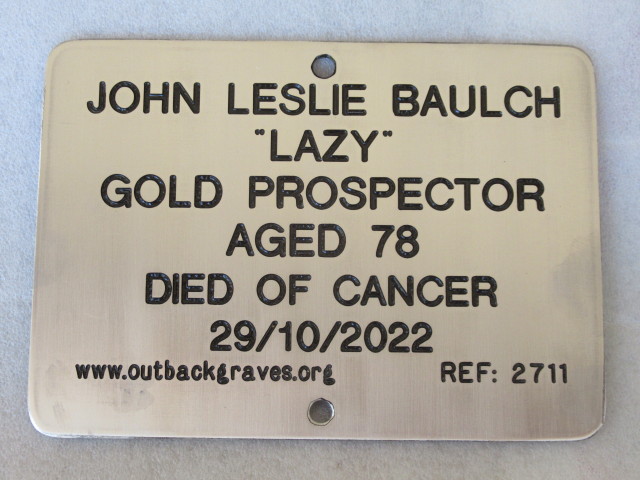 This is a photograph of plaque number 2711 for JOHN LESLIE BAULCH at KOOKYNIE