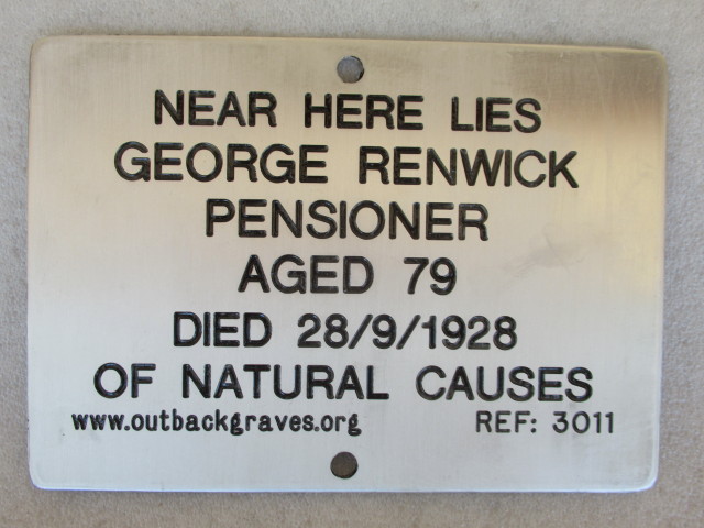 This is a photograph of plaque number 3011 for GEORGE RENWICK at KOOKYNIE
