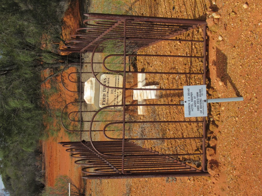 This is a photo of Ref 0733 Frederick S A Devas Menzies Pioneer Cemetery