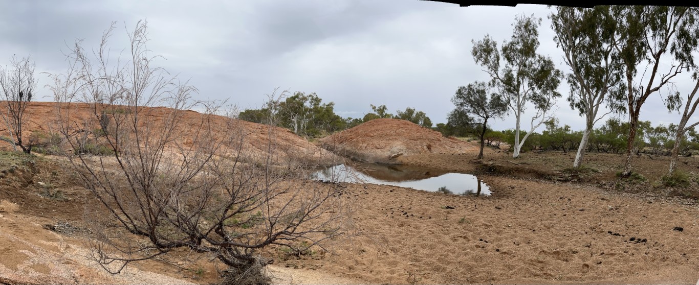 This is a photo of Split Rock Water hole at Split Rock St