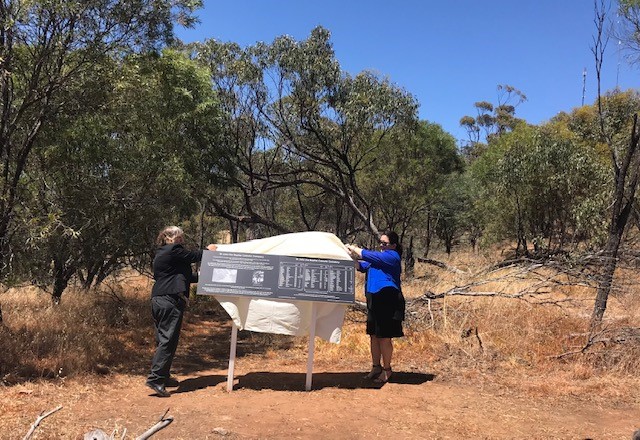 This is a photograph of the unveiling of the Toodyay plaque 14 November 2022 