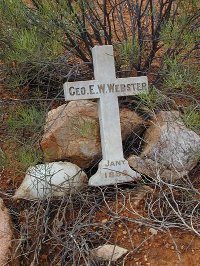 This is a photograph of the Grave of George EW WEBSTER