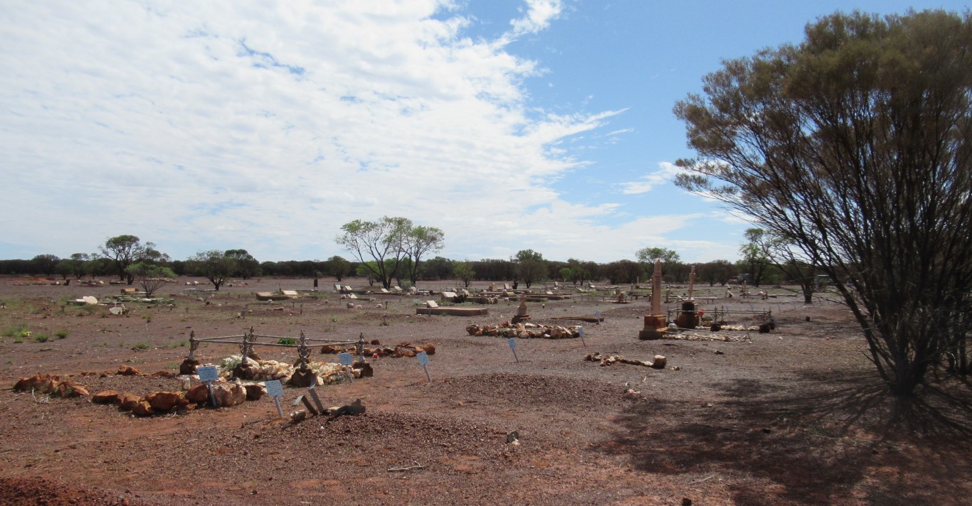 This is a photo of Wiluna Cemetery part off