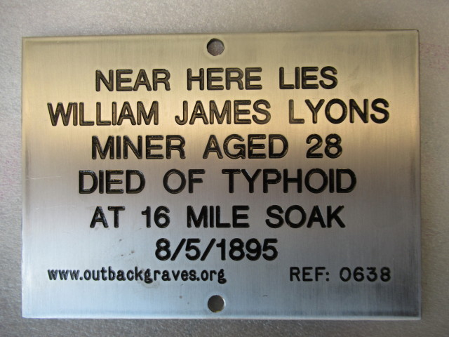 REF 0638 WILLIAM JAMES LYONS - LAKE DARLOT